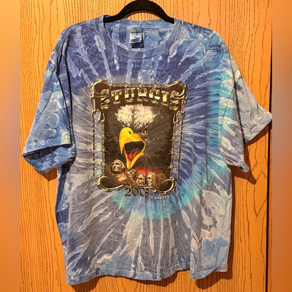 Blue Tie-Dye Sturgis 2008 T-Shirt